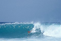 Wellenreiter bei der Ponta Preta