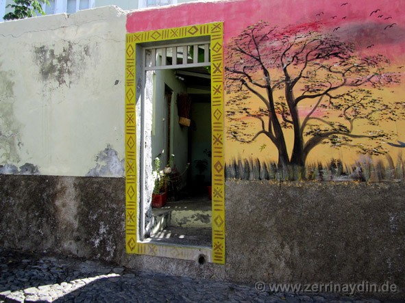 Eingang zu Pipis Bar, São Filipe, Fogo